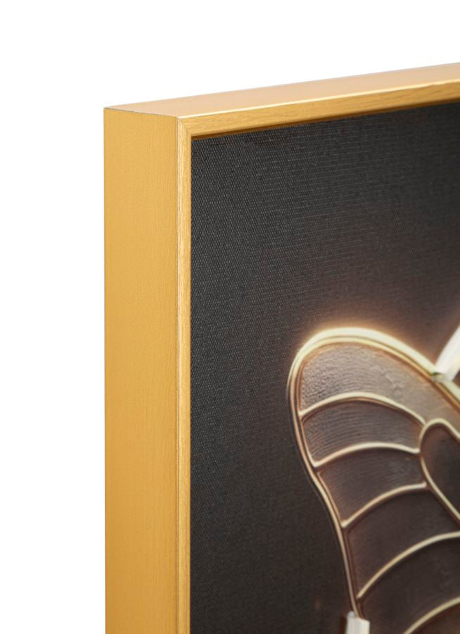 LED-Bild Schmetterling 50 cm – Leinwandbild Deko