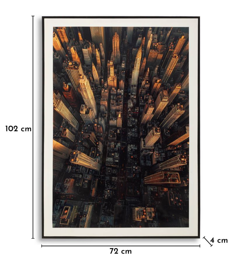 Wandbild Stadt 102 cm – Leinwandbild Deko