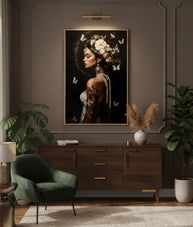 Wandbild Frau 92 cm – Leinwandbild Deko