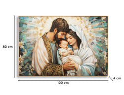 Wandbild Krippe 82 cm – Leinwandbild Deko