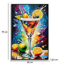 Wandbild Cocktail 92 cm – Leinwandbild Deko