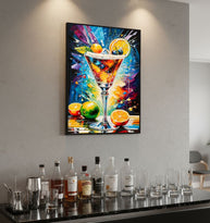 Wandbild Cocktail 92 cm – Leinwandbild Deko