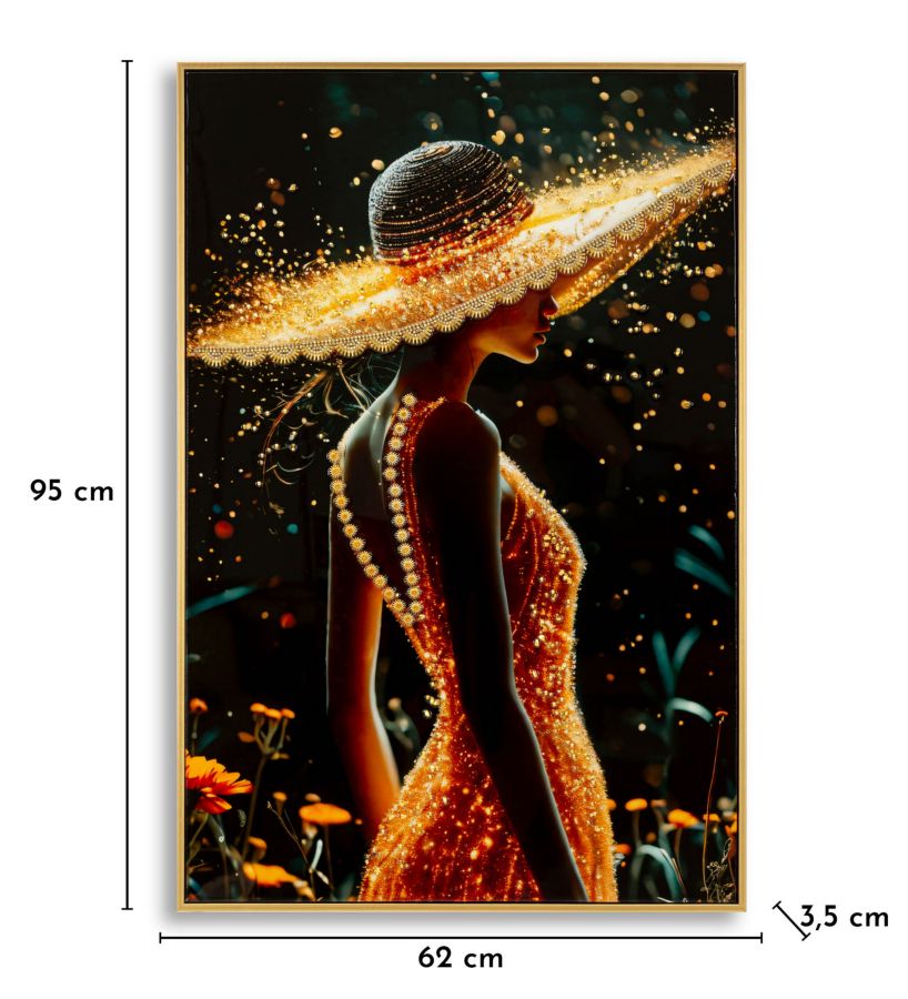 Wandbild Frau 92 cm A – Leinwandbild Deko