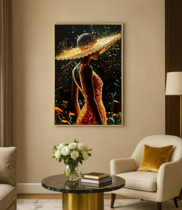 Wandbild Frau 92 cm A – Leinwandbild Deko