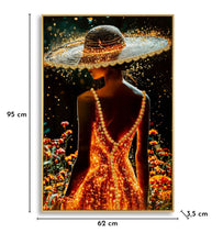 Wandbild Frau 92 cm B – Leinwandbild Deko