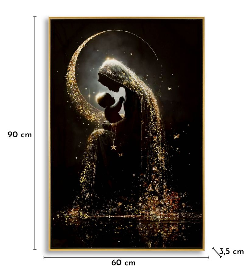 Wandbild Mutterschaft 90 cm A – Leinwandbild Deko