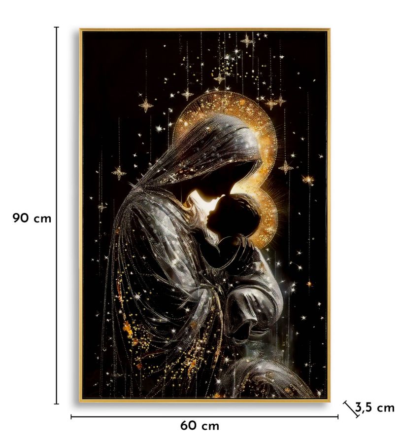 Wandbild Mutterschaft 90 cm B – Leinwandbild Deko