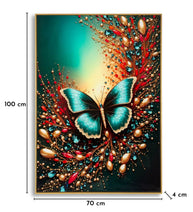 Wandbild Schmetterling 100 cm B – Leinwandbild Deko