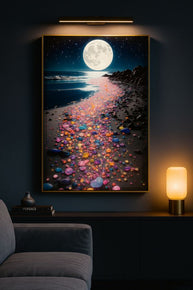 Wandbild Farben Landschaft 90 cm – Leinwandbild Deko