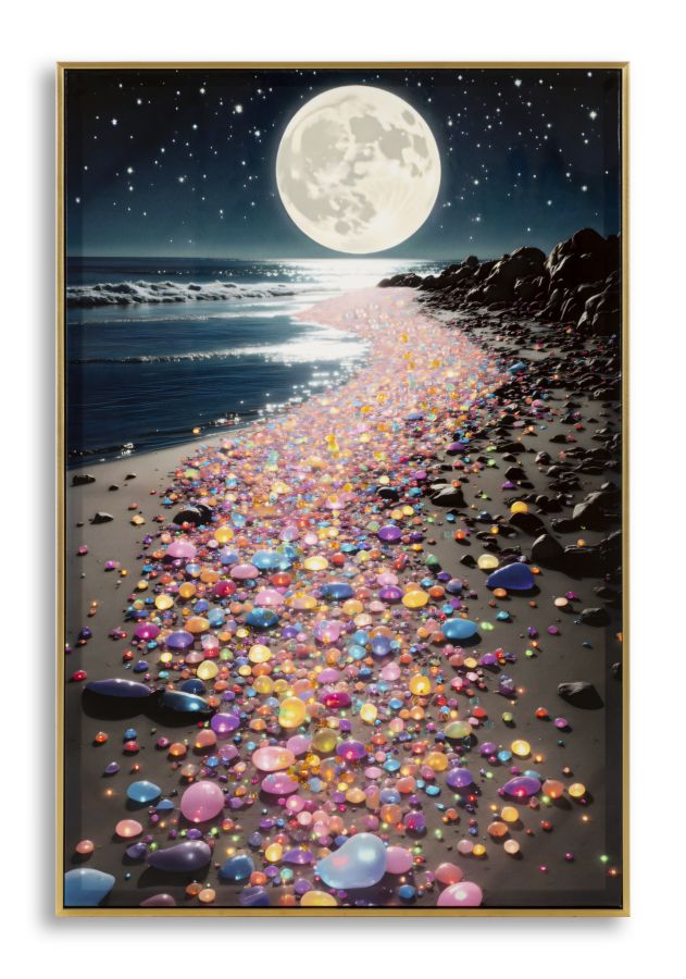 Wandbild Farben Landschaft 90 cm – Leinwandbild Deko