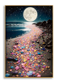 Wandbild Farben Landschaft 90 cm – Leinwandbild Deko