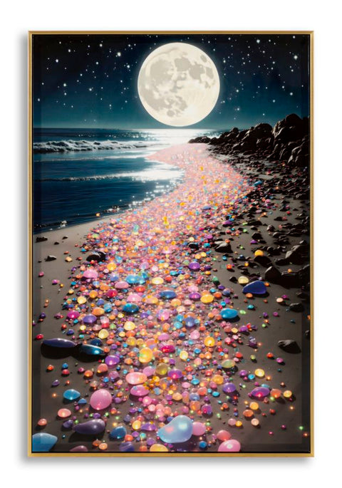 Wandbild Farben Landschaft 90 cm – Leinwandbild Deko
