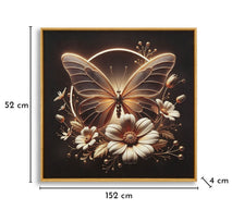 LED-Bild Schmetterling 50 cm – Leinwandbild Deko