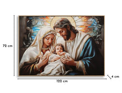 Wandbild Krippe 72 cm – Leinwandbild Deko