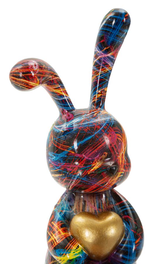 Dekofigur Hase Bunt 23 cm – Tierfigur