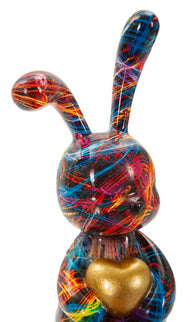 Dekofigur Hase Bunt 23 cm – Tierfigur