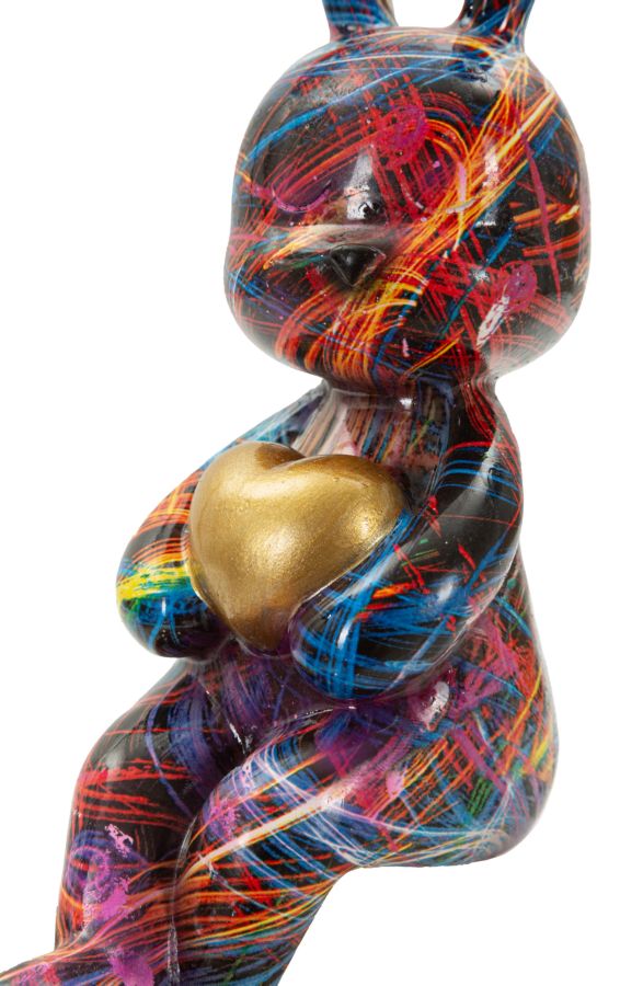 Dekofigur Hase Bunt 23 cm – Tierfigur
