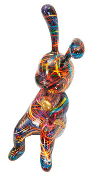 Dekofigur Hase Bunt 22 cm – Tierfigur
