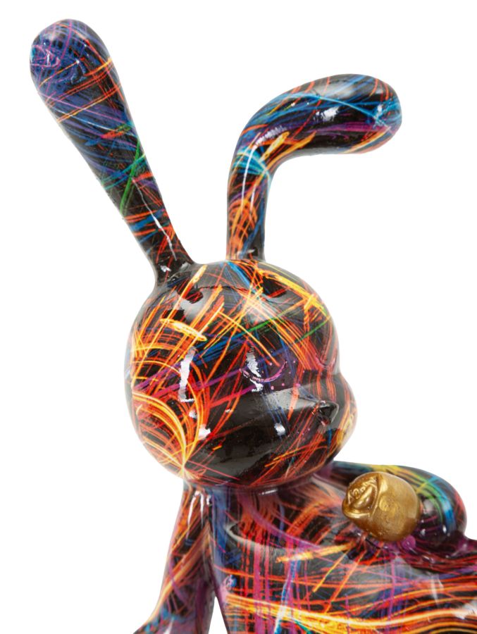 Dekofigur Hase Bunt 22 cm – Tierfigur