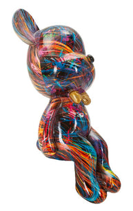 Dekofigur Teddybär Bunt 12,5 cm – Tierfigur