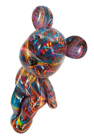 Dekofigur Teddybär Bunt 12,5 cm – Tierfigur