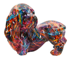 Dekofigur Dackel Psychedelisch Bunt – Tierfigur