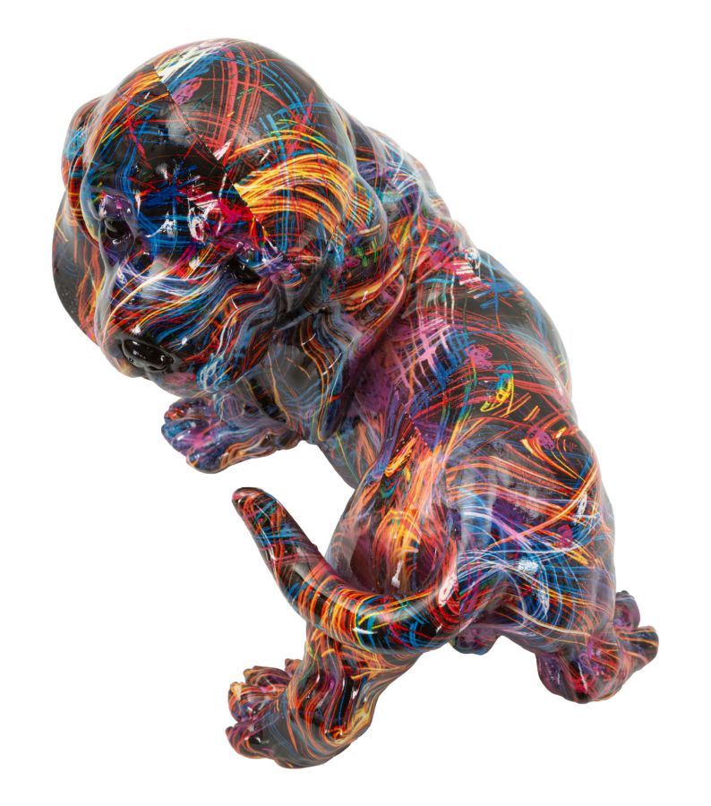 Dekofigur Dackel Psychedelisch Bunt – Tierfigur