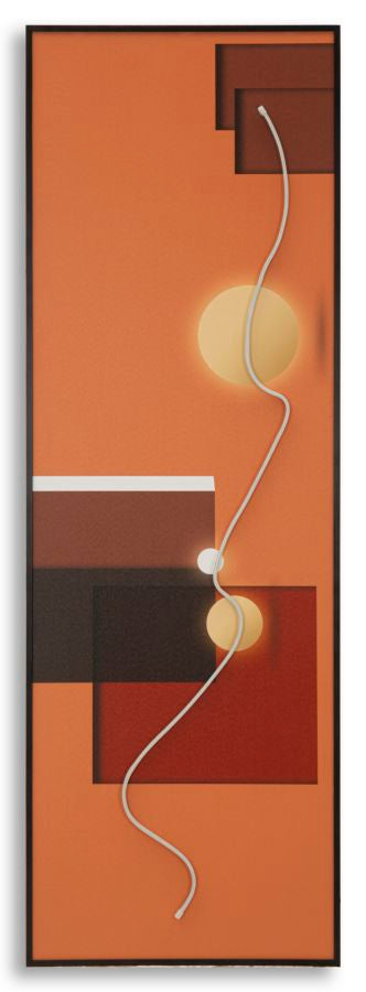 LED-Bild Abstrakt Bunt 150×50 cm – Leinwandbild Deko