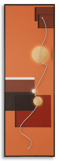 LED-Bild Abstrakt Bunt 150×50 cm – Leinwandbild Deko