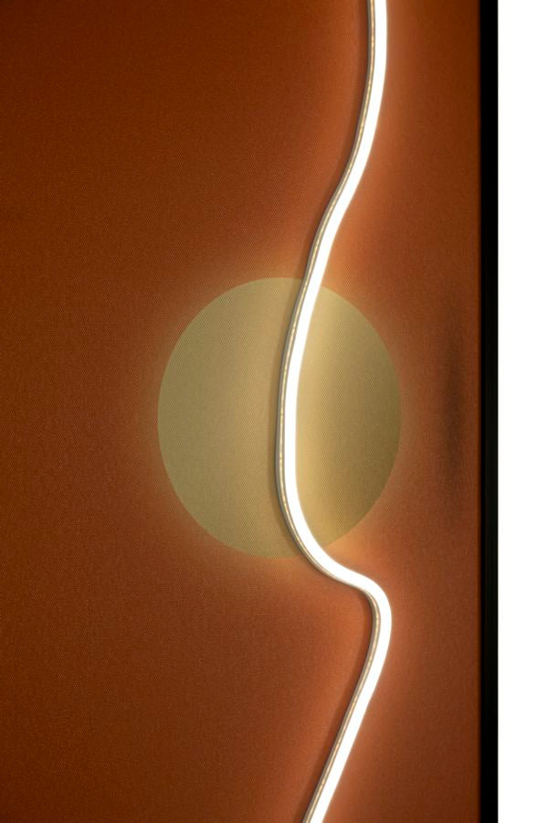 LED-Bild Abstrakt Bunt 150×50 cm – Leinwandbild Deko