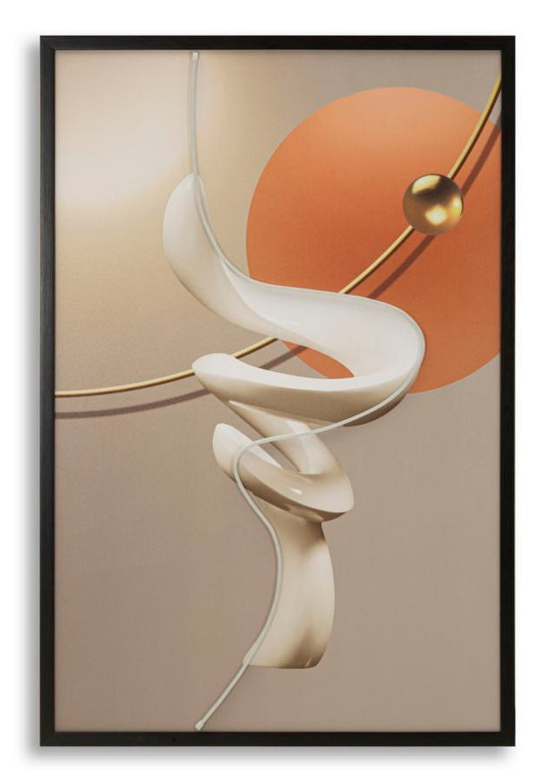 LED-Bild Abstrakt Bunt 80×120 cm B – Leinwandbild Deko