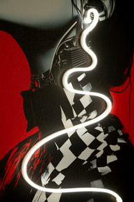 LED-Bild Frauenportrait Psyco Bunt B – Leinwandbild Deko