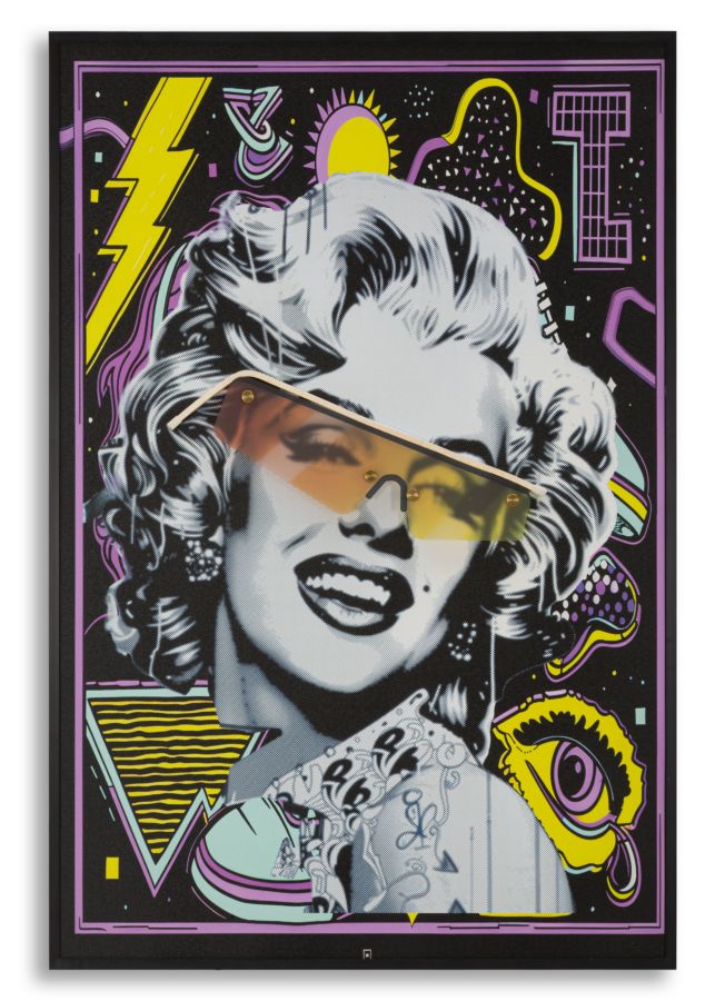 LED-Bild Pop-Ikone Bunt – Leinwandbild Deko