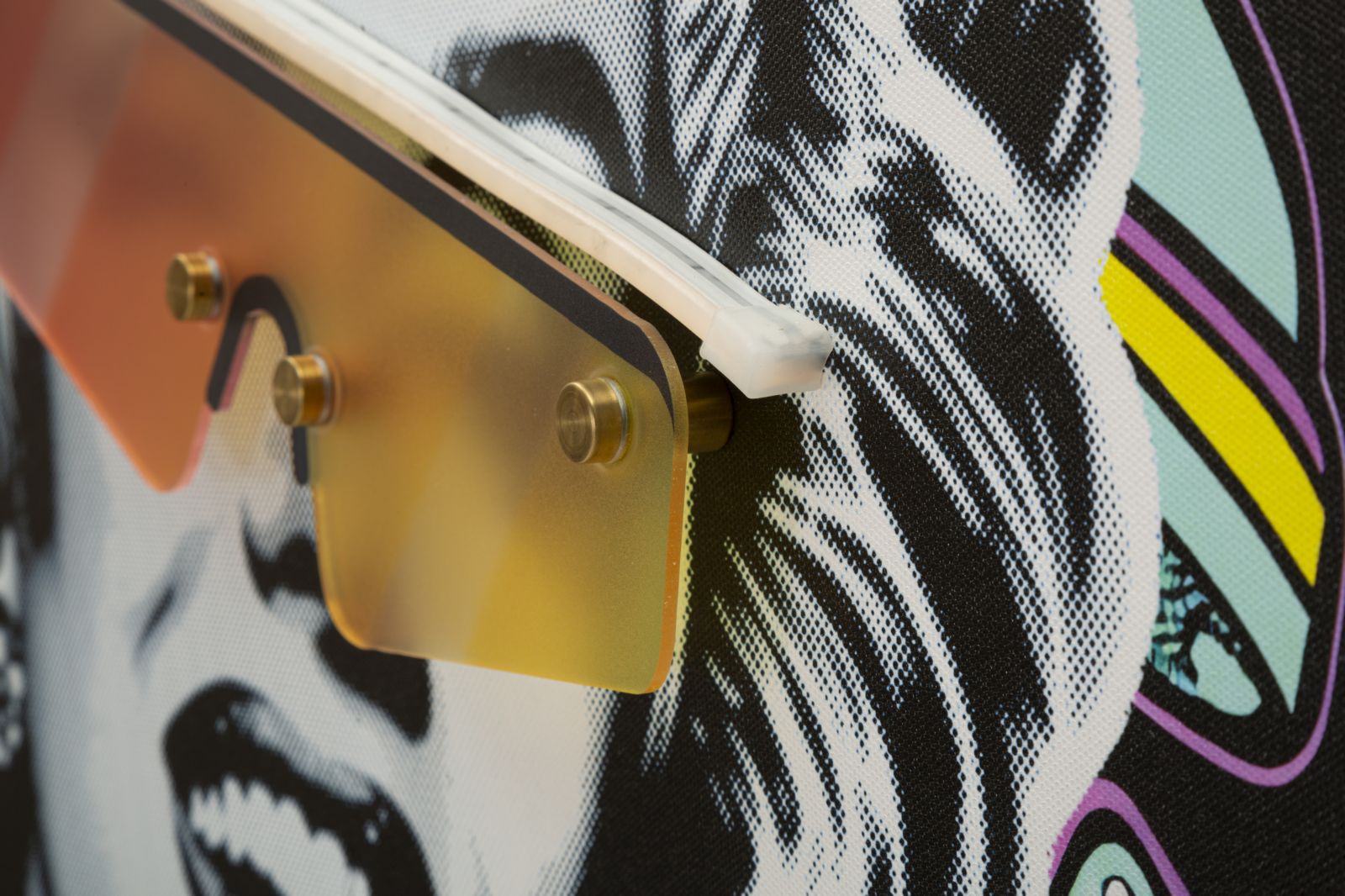 LED-Bild Pop-Ikone Bunt – Leinwandbild Deko