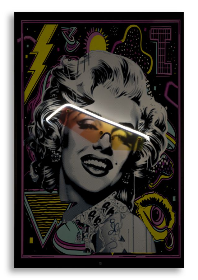 LED-Bild Pop-Ikone Bunt – Leinwandbild Deko