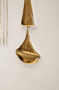 Wandpaneel Geometrisch Weiß Gold 39,5 cm – Wanddeko
