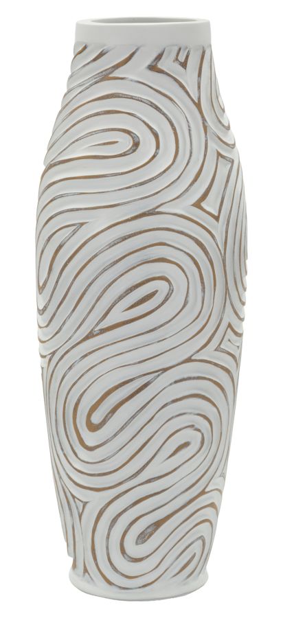 Blumenvase Oblix Weiß 50 cm – Dekovase