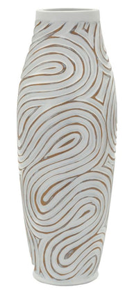 Blumenvase Oblix Weiß 50 cm – Dekovase