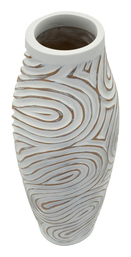Blumenvase Oblix Weiß 50 cm – Dekovase