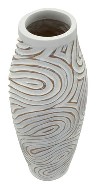 Blumenvase Oblix Weiß 50 cm – Dekovase