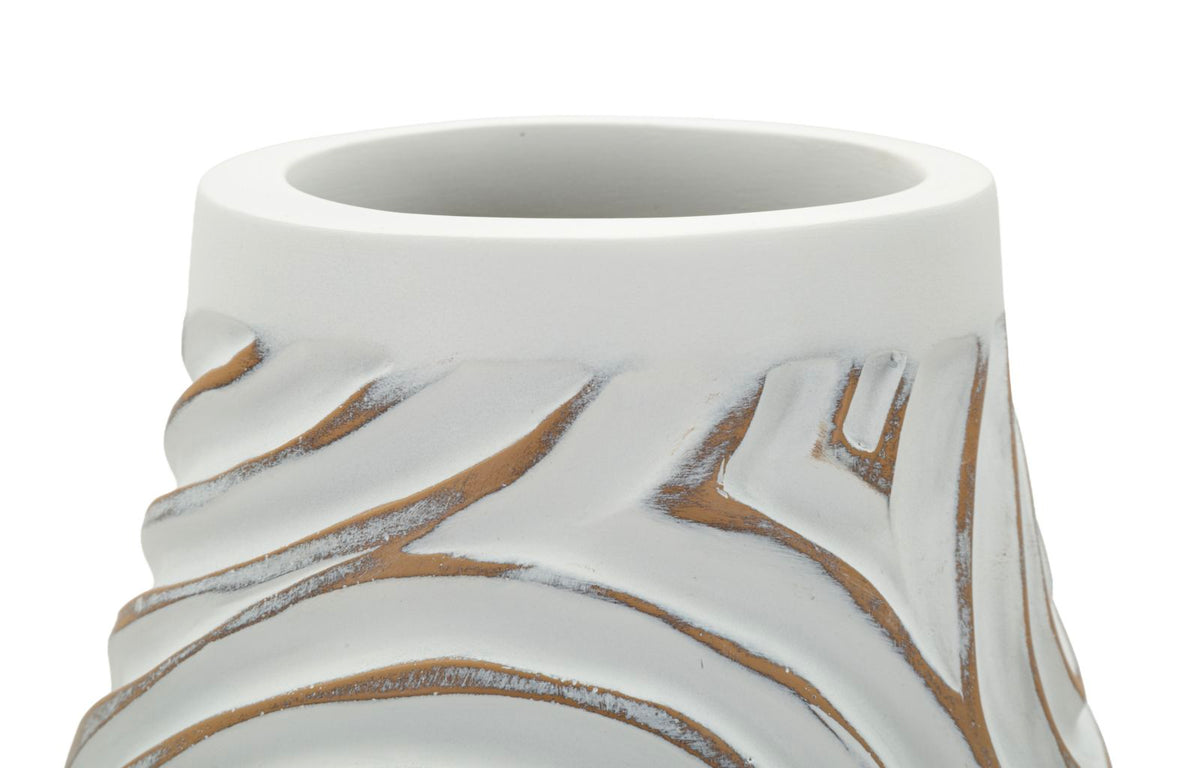 Blumenvase Oblix Weiß 50 cm – Dekovase