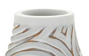 Blumenvase Oblix Weiß 50 cm – Dekovase
