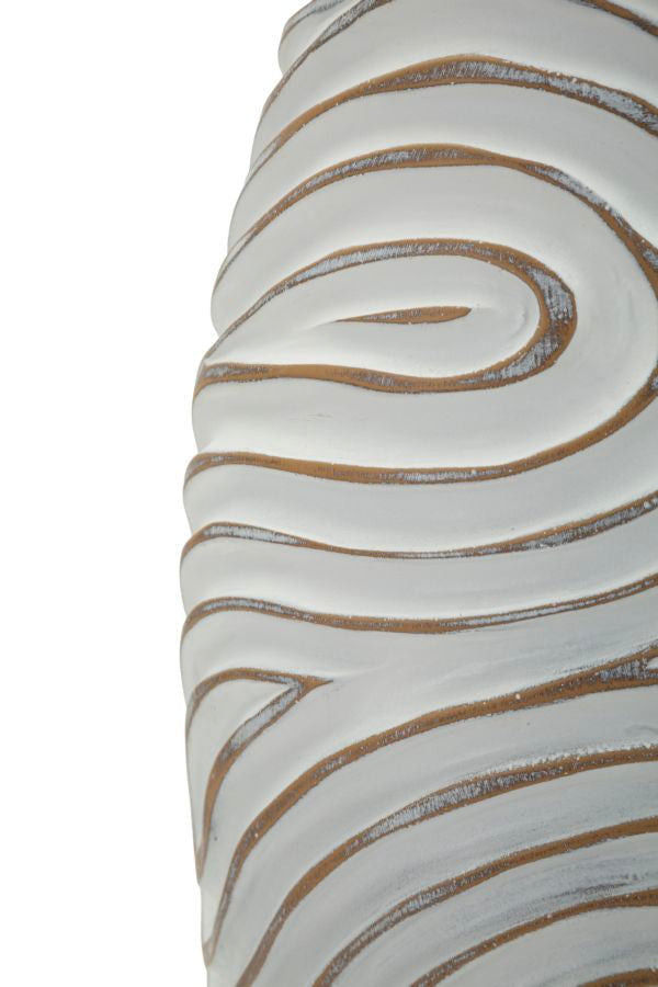 Blumenvase Oblix Weiß 50 cm – Dekovase