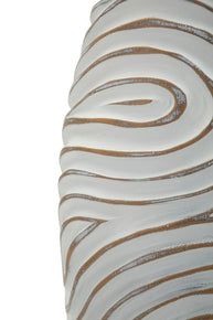 Blumenvase Oblix Weiß 50 cm – Dekovase