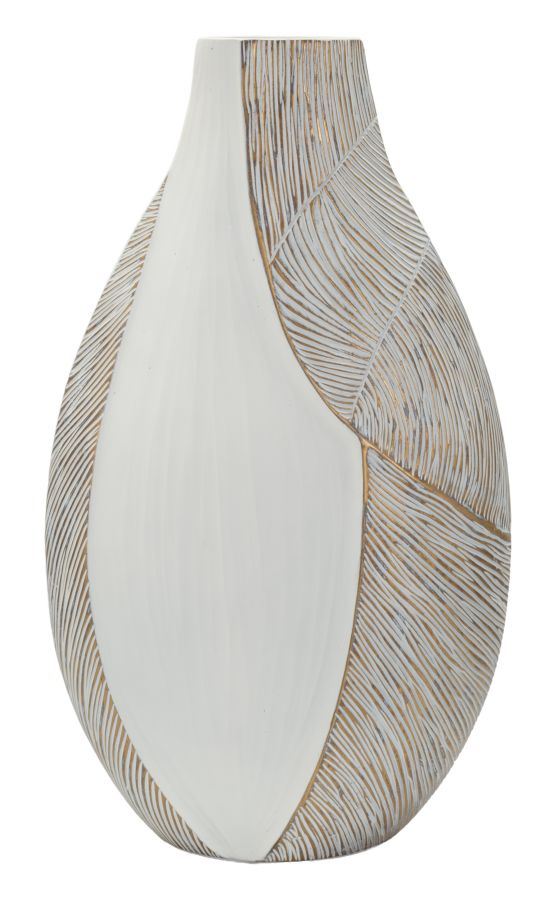 Blumenvase Saigon Weiß 50 cm