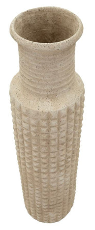 Bodenvase Sand Beige 110 cm