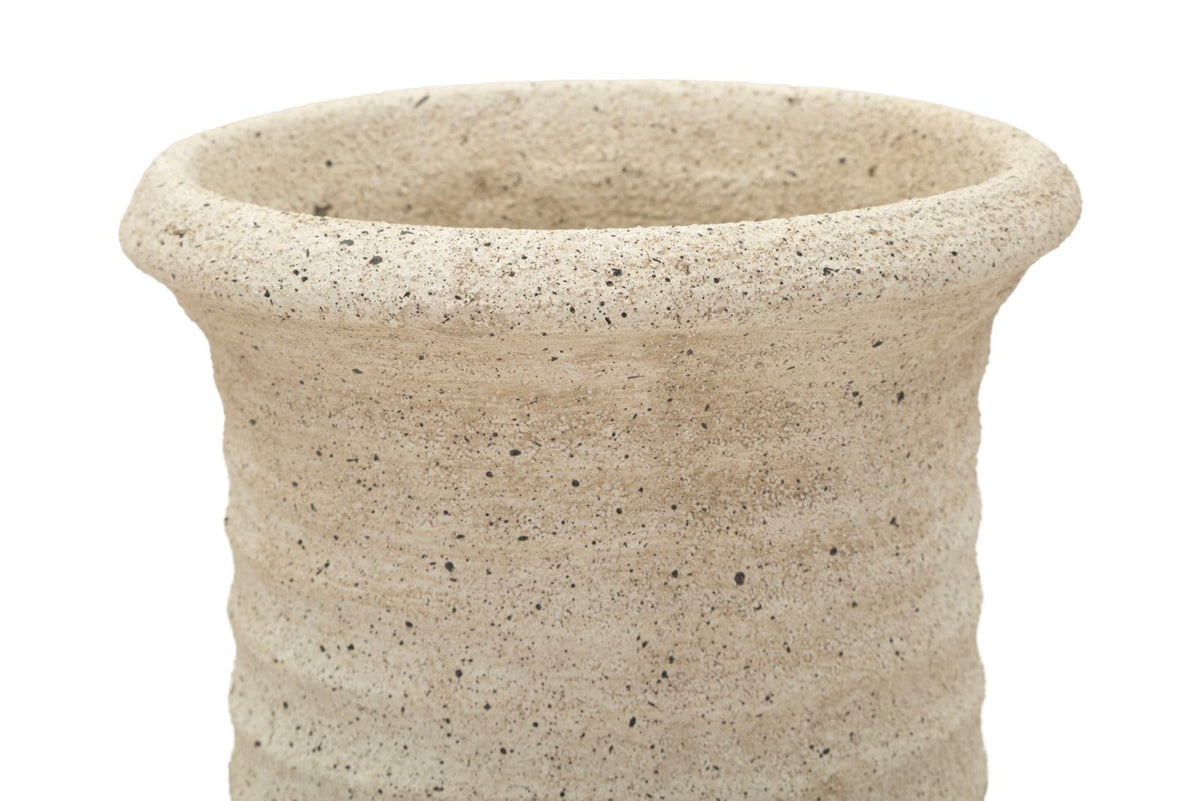 Bodenvase Sand Beige 97 cm
