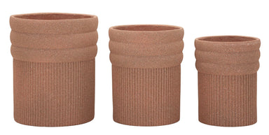 Blumenvase Colombia Rot 3er Set 50 cm