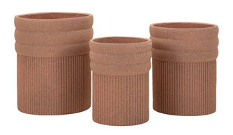 Blumenvase Colombia Rot 3er Set 50 cm