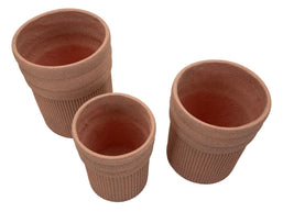 Blumenvase Colombia Rot 3er Set 50 cm